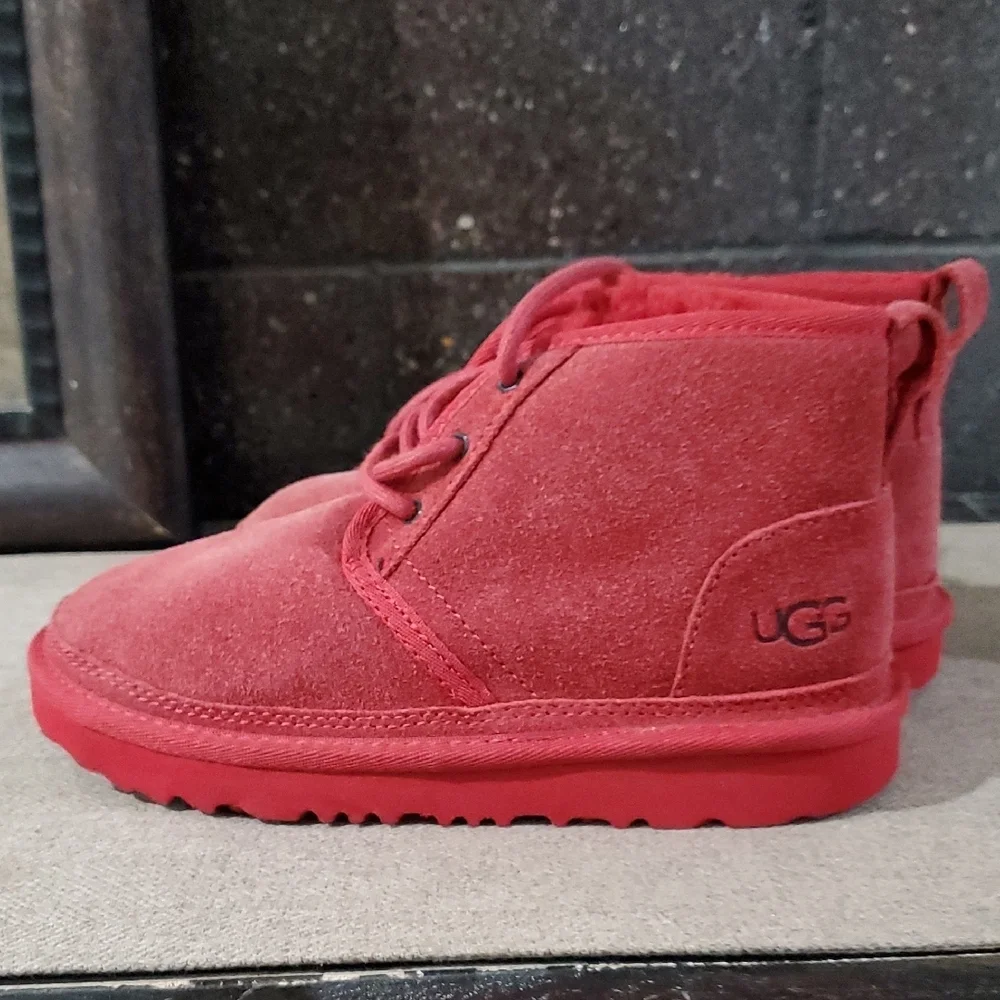 UGG Kids Red Suede Boots